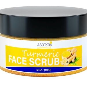 Turmeric Scrub for Face Body Vitamin C to Cleanse Hydrate Skin All Skin Types